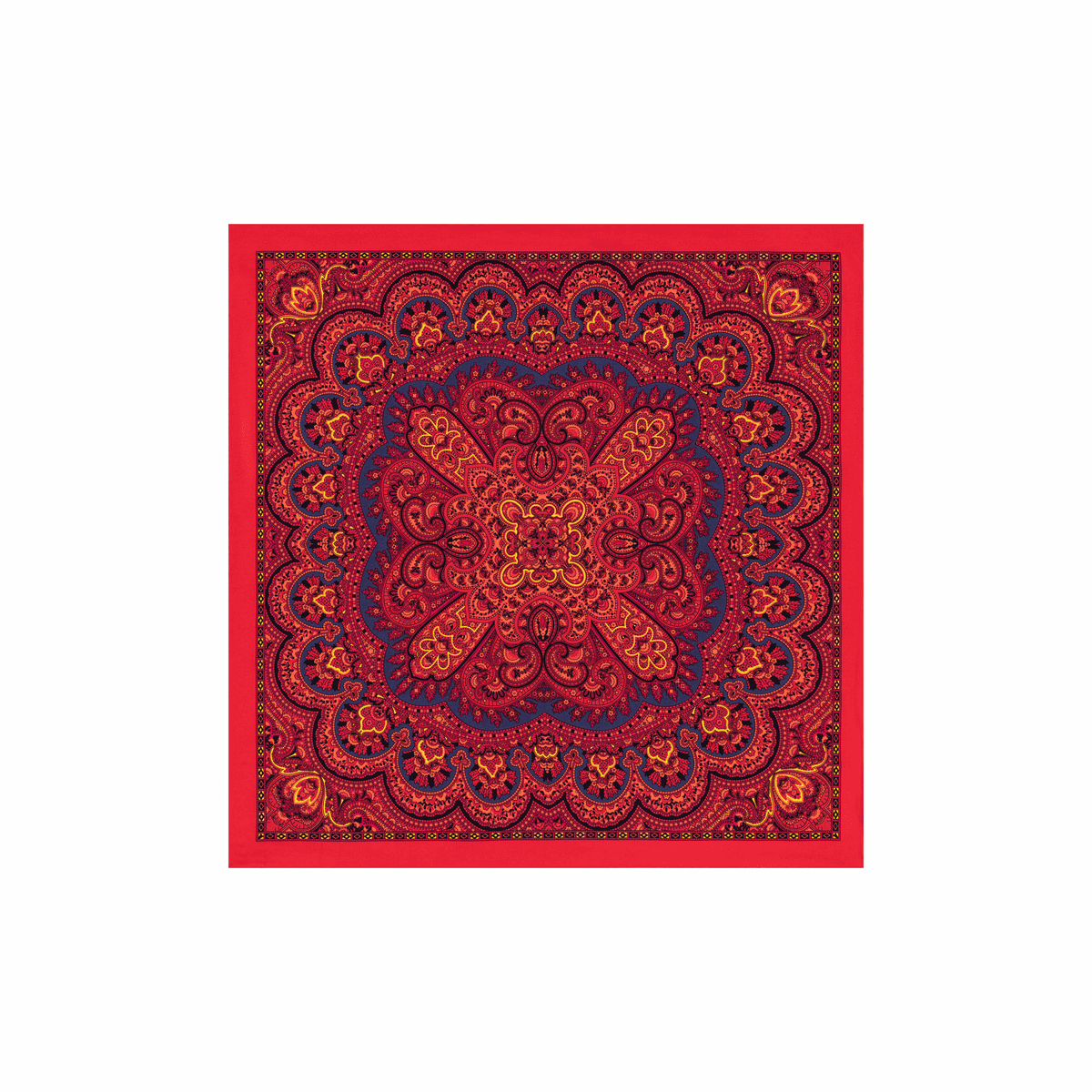 Young Paisley 53 x 53 - multi red