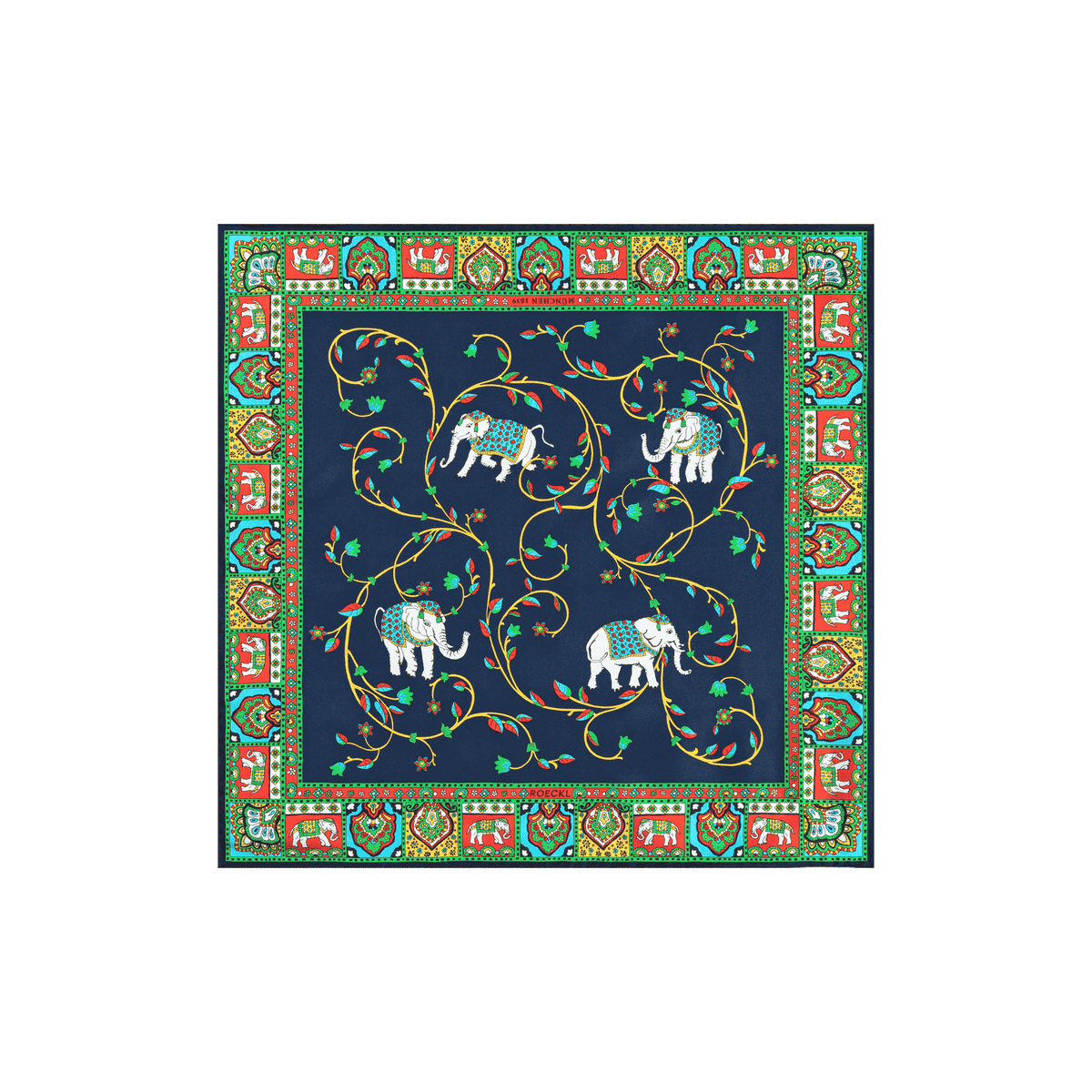 Elephant Garden 53x53 - multi navy
