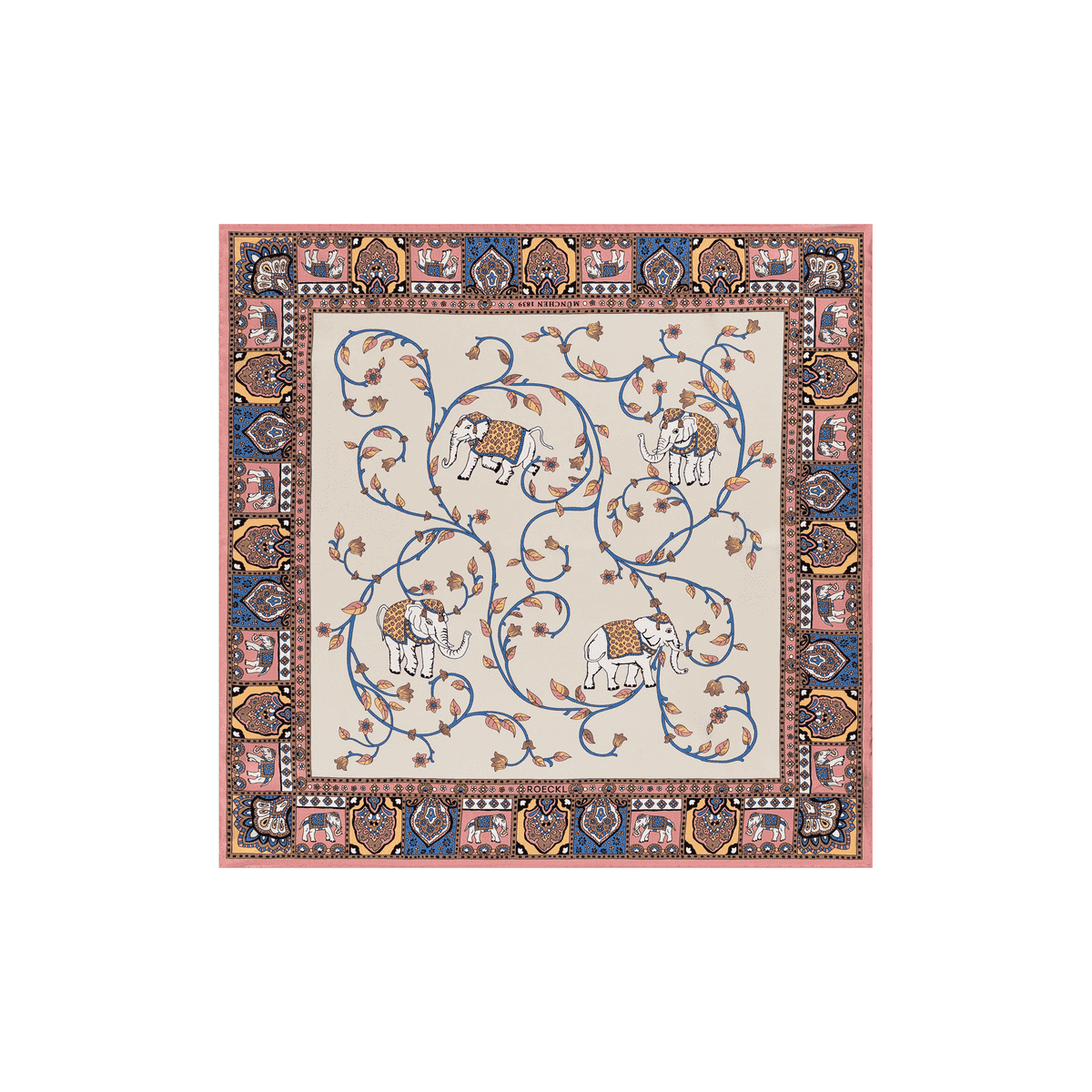 Elephant Garden 53x53 - multi pastel