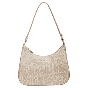 Cleo small Croco - light stone