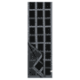 Grid Jacquard Schal 27x180  - black/anthrazit