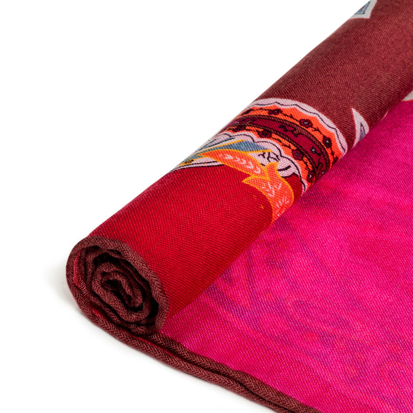 Patchwork Paisley 65x180 - multi amarone