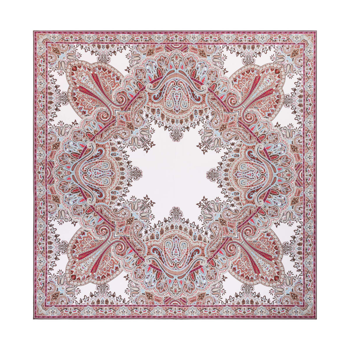 Paisley Reflection 90x90  - multi taupe