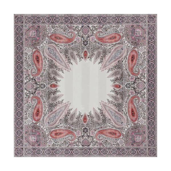 Fire Paisley 140x140 - multi blush