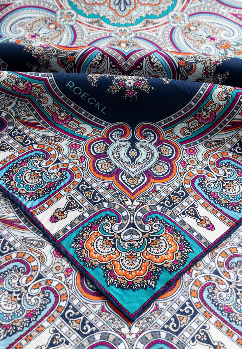 Timeless Paisley 70x70 - multi navy