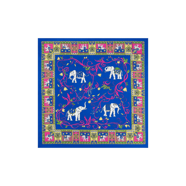 Lucky Elephant 53x53  - multi royal