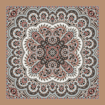 Young Paisley 53x53 - multi beige