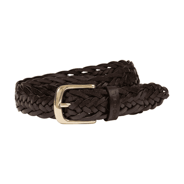 Braided Buffalo Belt - mocca