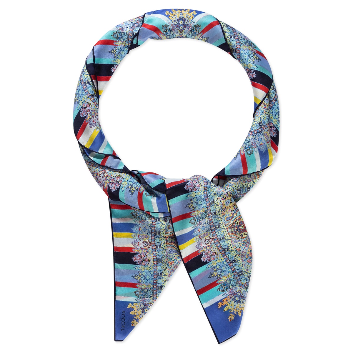 Butterfly Paisley 140x140 - multi blue