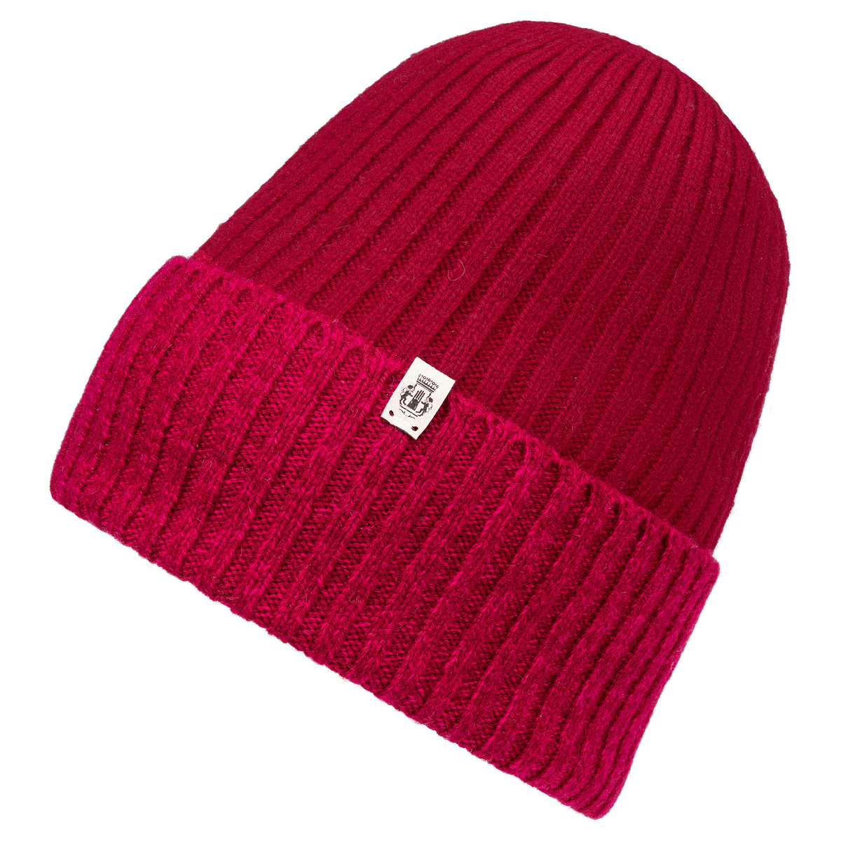 Cabel lines Muetze - berry/pink