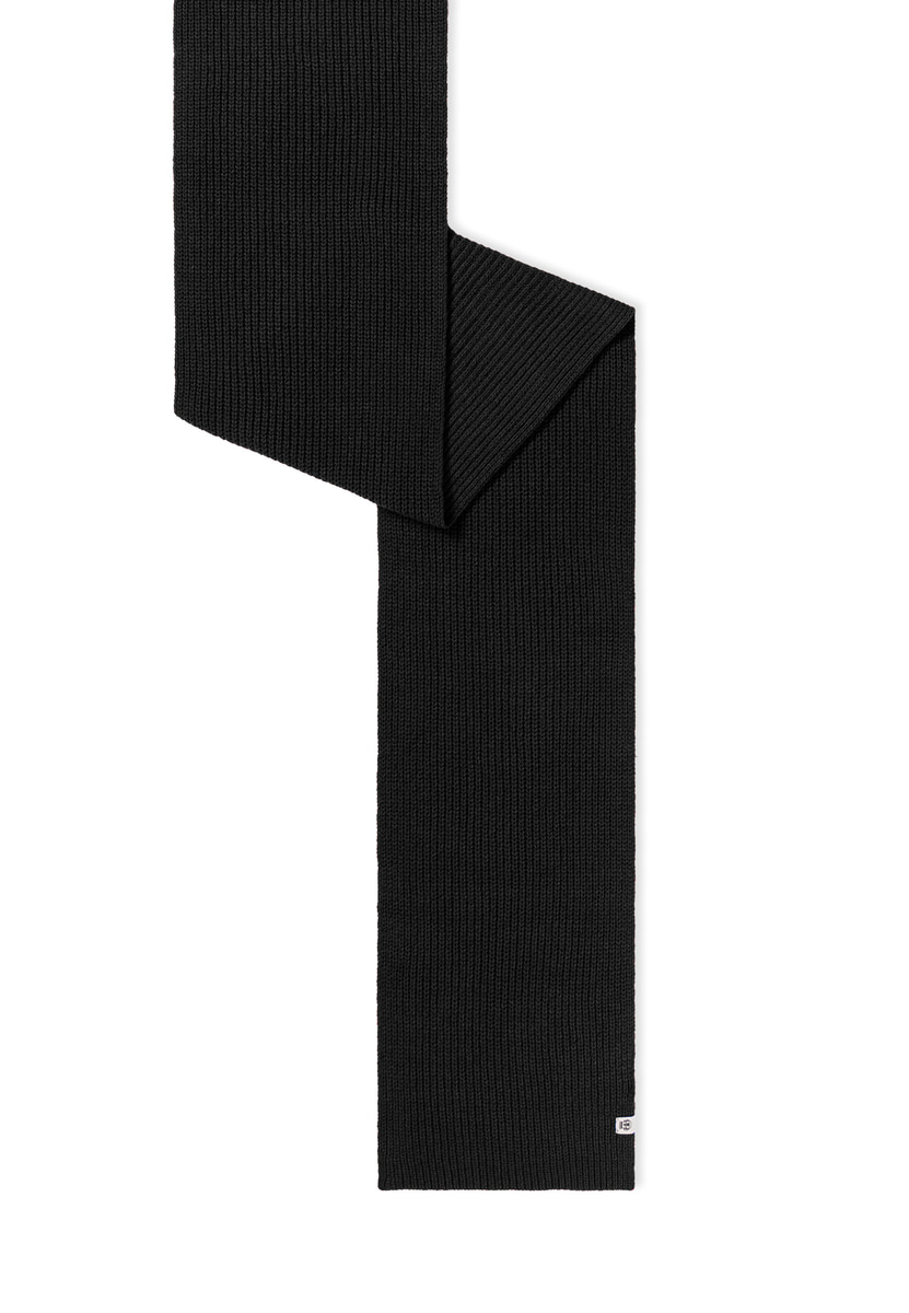 Klassischer Strickschal - black
