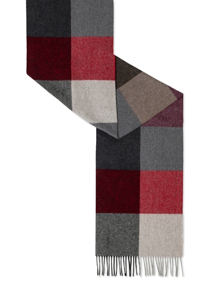 Coloured Squares Women 35x170 - multi bordeaux