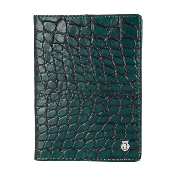 Passport Sleeve Krokopraegung - pine