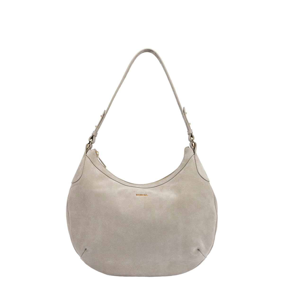 Liberty Schultertasche medium Veloursleder - earth