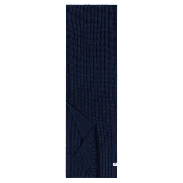 Klassischer Strickschal - navy