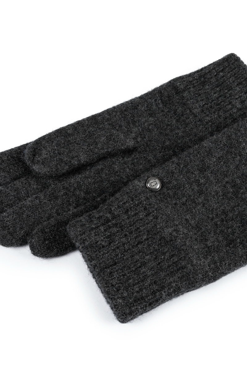 Walkhandschuh mit Kaschmir - anthracite