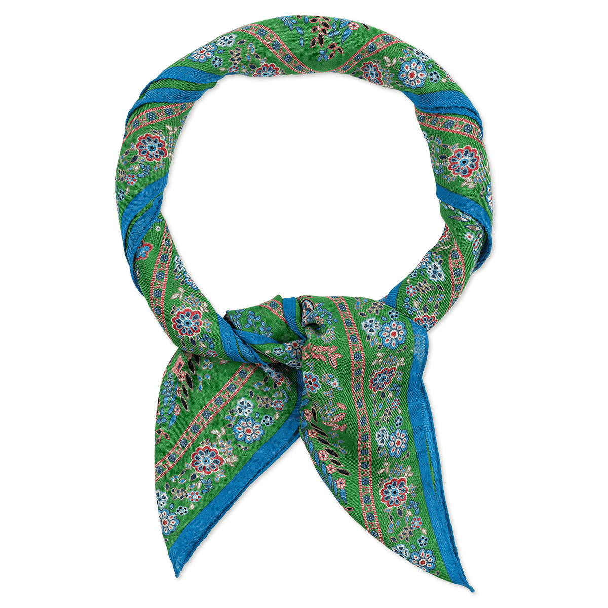 Wool Feather 90x90 - multi green