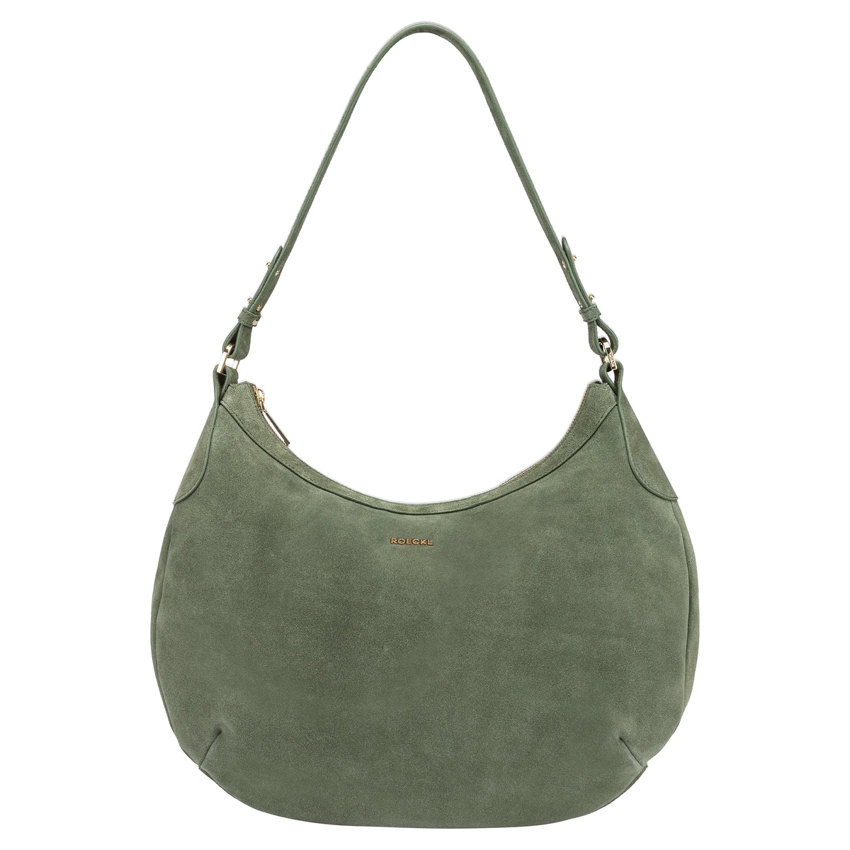 Liberty Schultertasche medium Veloursleder  - loden