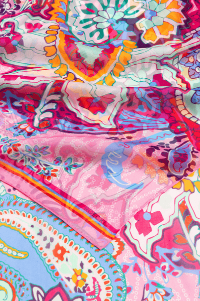 Double-R Paisley 65x180 - multi pink