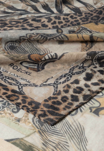 Wild Elephant 140x140  - multi cashmere