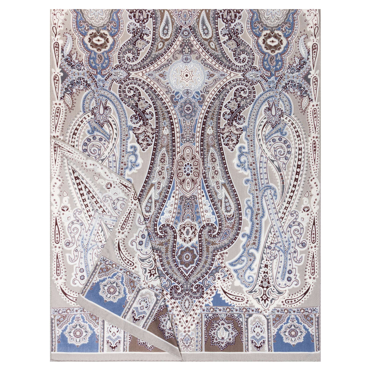 Harfen Paisley 70x170 - natural/dove
