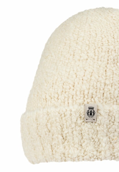 Warm Embrace Muetze - woolwhite