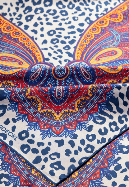 Wild Frame 90x90  - multi blue