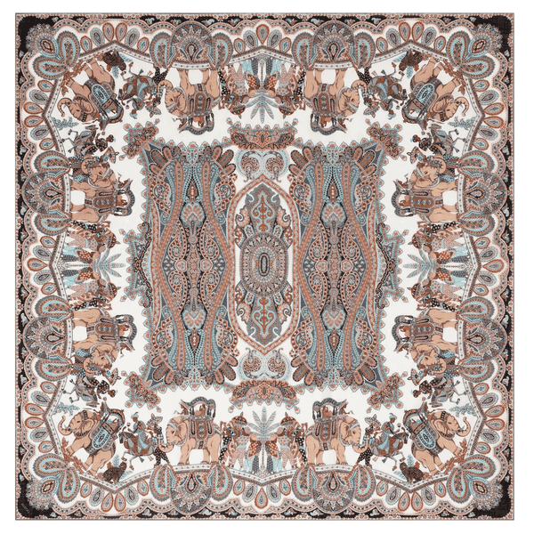 Elephant Parade Cashmere 140x140 - multi camel