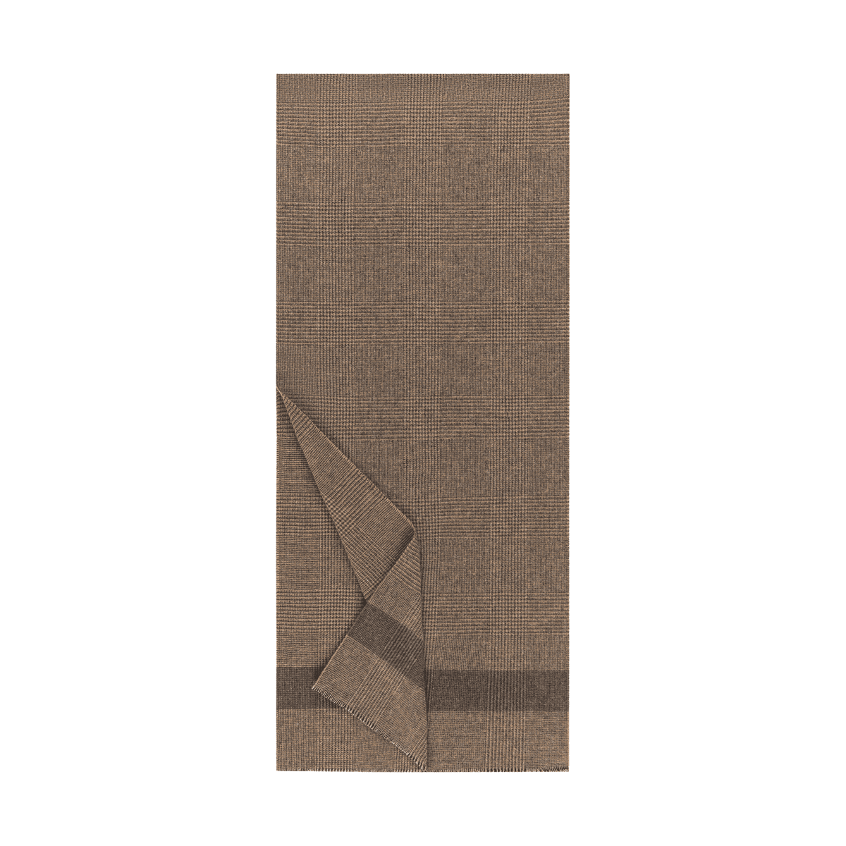 Cotton Check 40x180 - camel
