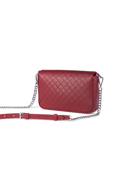 Emilia Shoulder bag Quilted XS  - granat