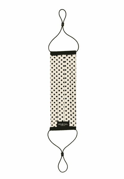 Polka Dots Maske & Handschuh Set - creme black