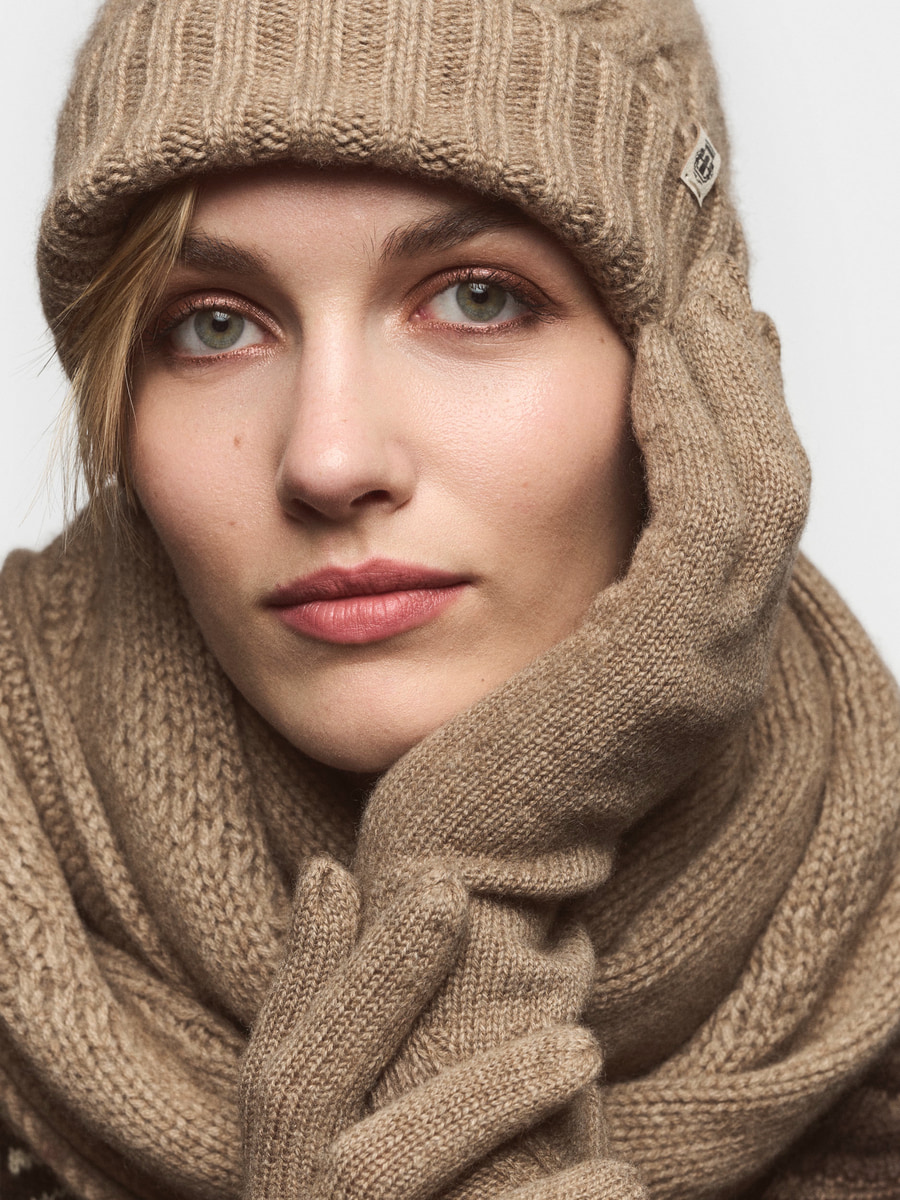 Frozen Winter Mütze  - taupe