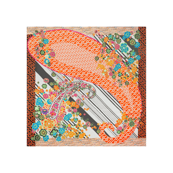 Big Paisley 100x100 - black multi