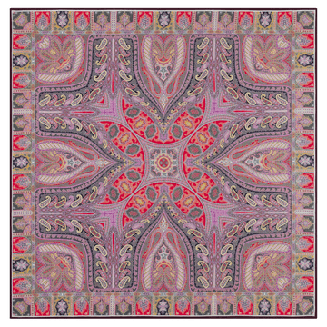Winter Alhambra Paisley 140x140 - multi red