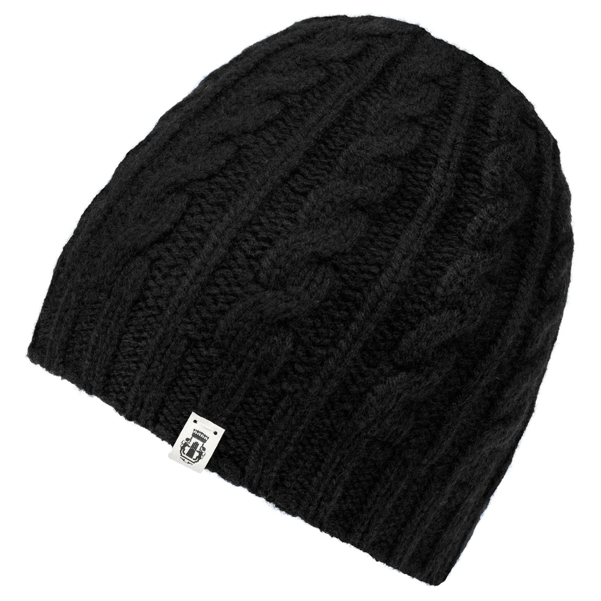 Braided Muetze - black