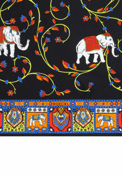 Elephant Celebration 53x53 - multi black