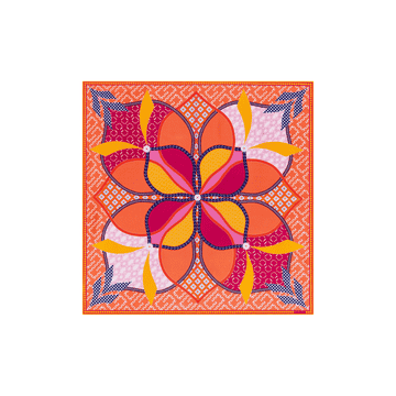 Flower Mandala 53x53 - multi flamingo