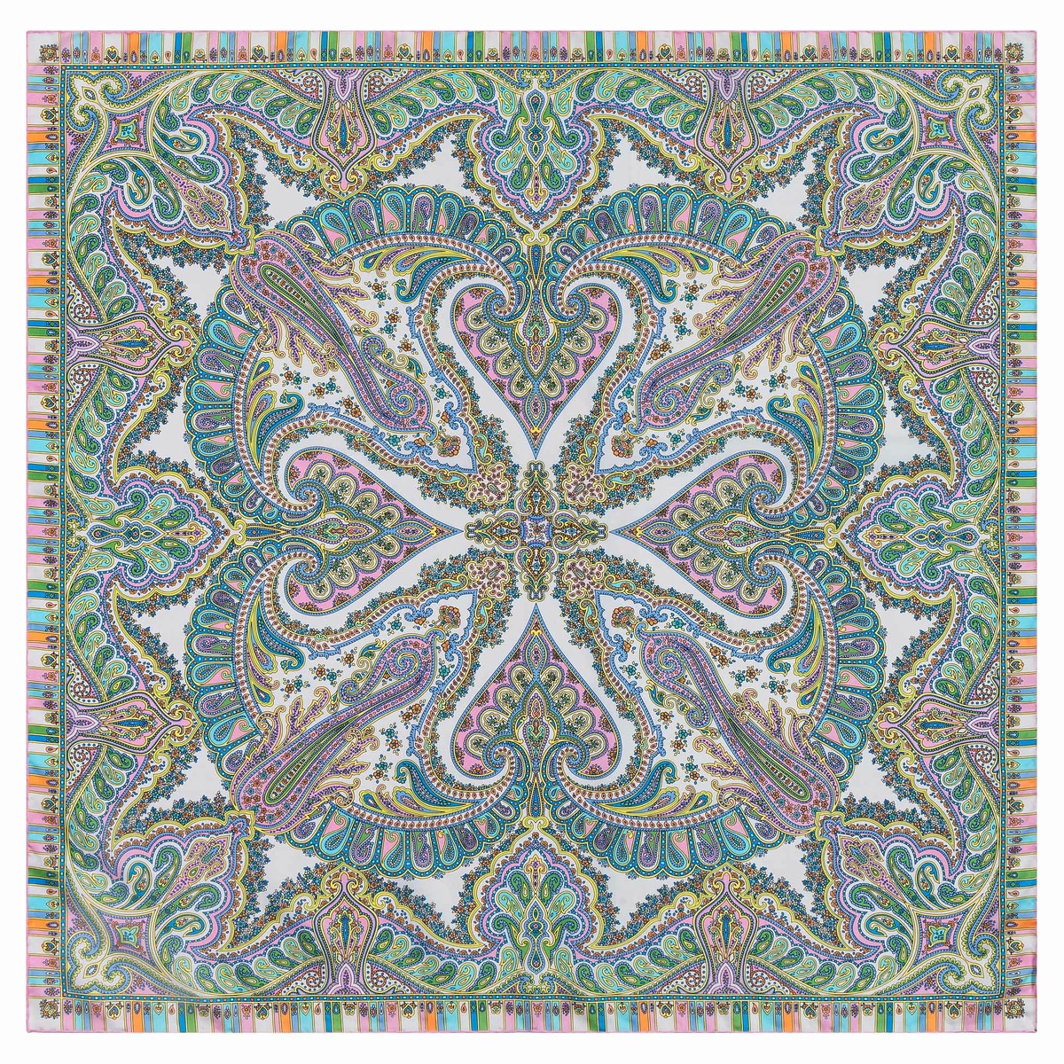 Circular Ornament 90x90 - multi pastel