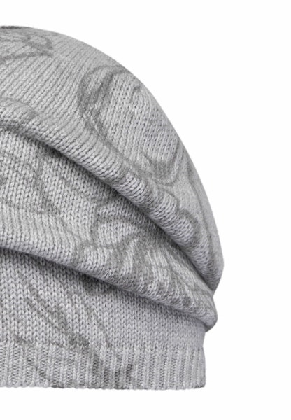 Summer Flower Mütze - silvergrey