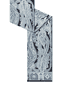 Harfen Paisley 70x170  - iceblue/navy
