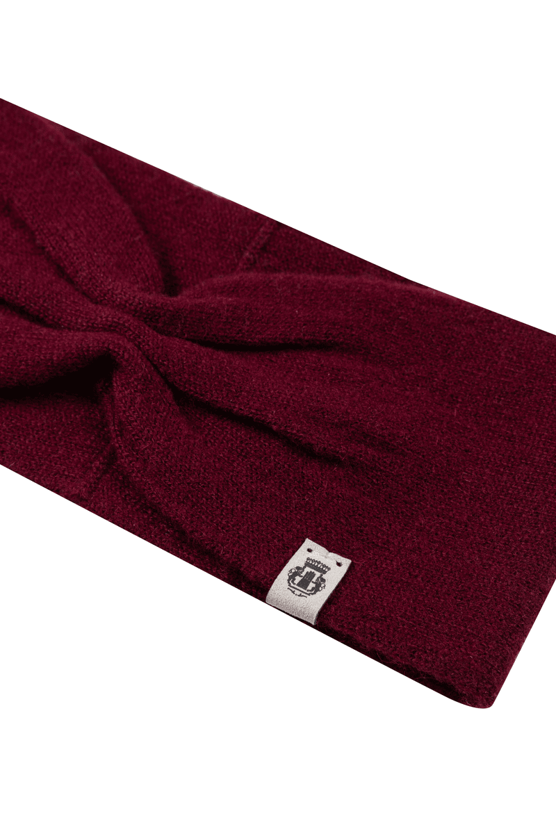 Pure Cashmere Stirnband - burgundy