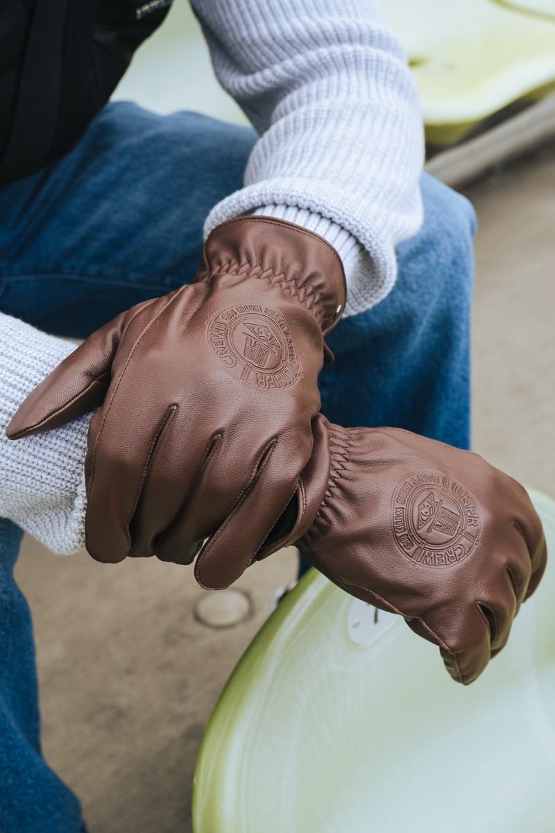 ROECKL x Unfair Athletics Lederhandschuhe - coffee