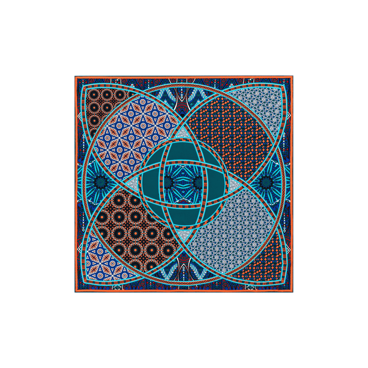 Kaleidoskope 53x53 - multi emerald