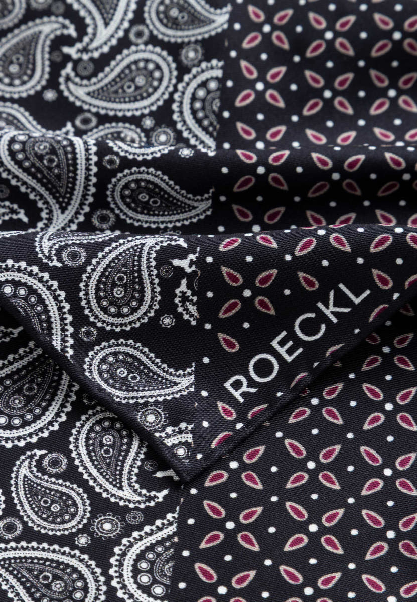 Gentleman´s Poket Square 30x30  - multi black
