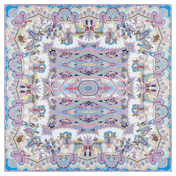 Elephant Parade Silk 140x140 - multi heaven
