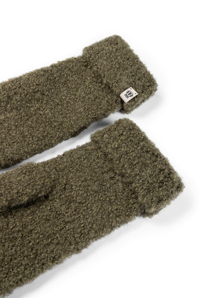 Classic Bouclé Fäustlinge - moss
