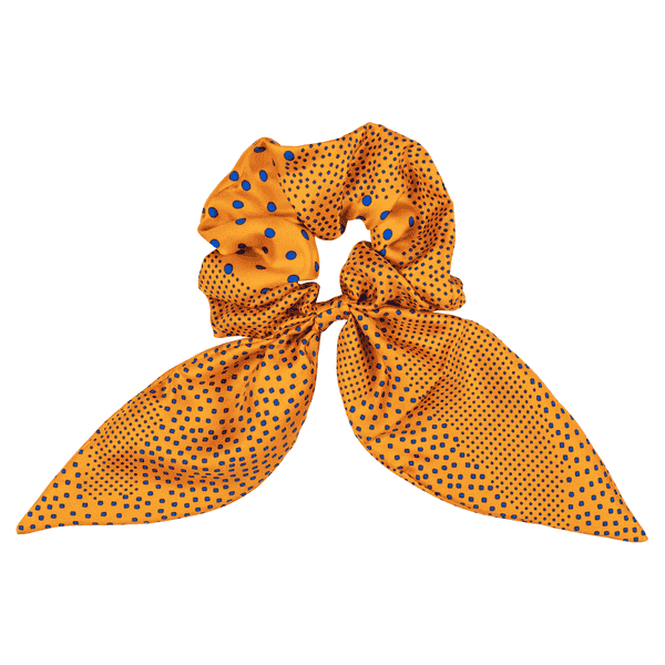 Scrunchie Fusion Dots large - multi papaya