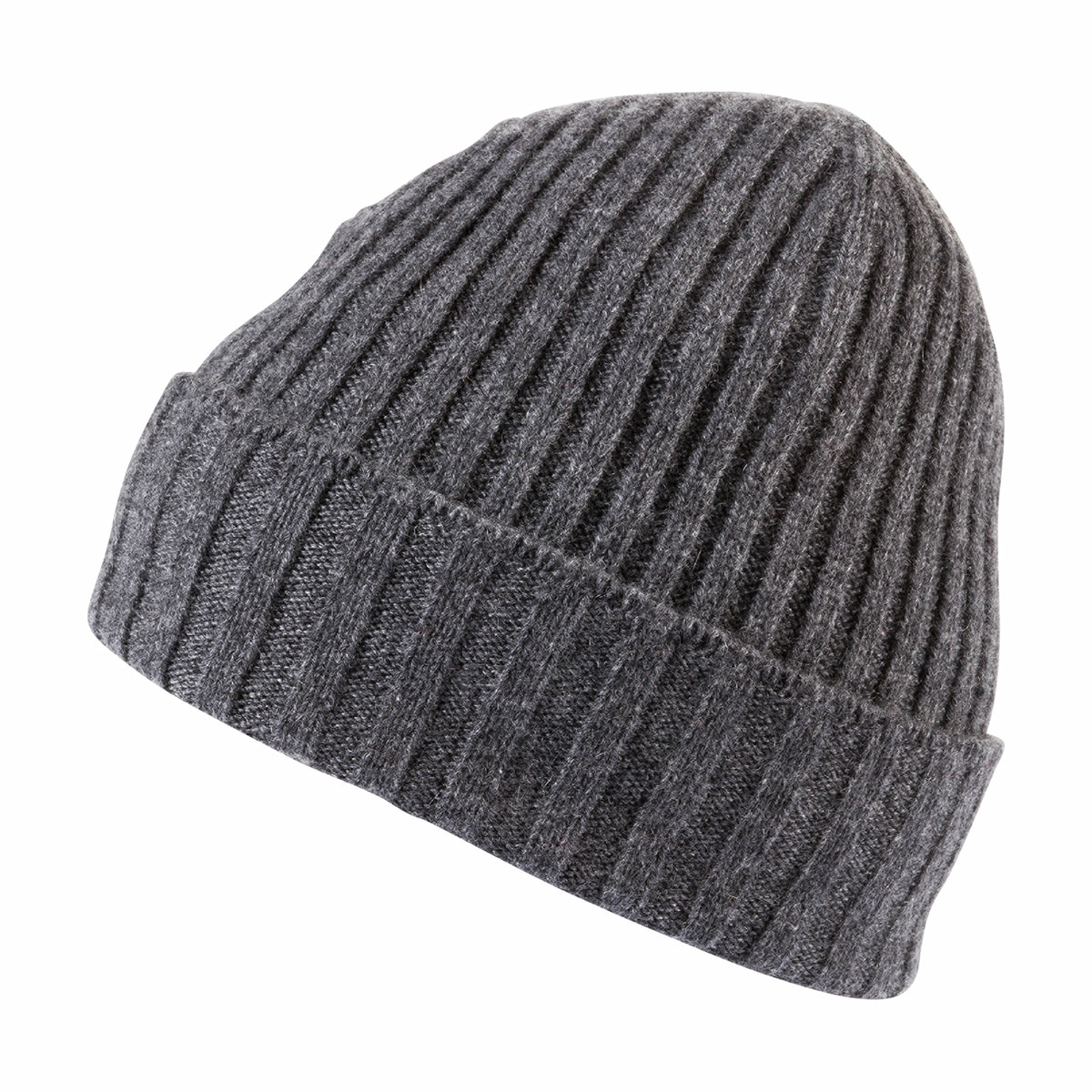 Business Cashmere Muetze mit Umschlag - flanell