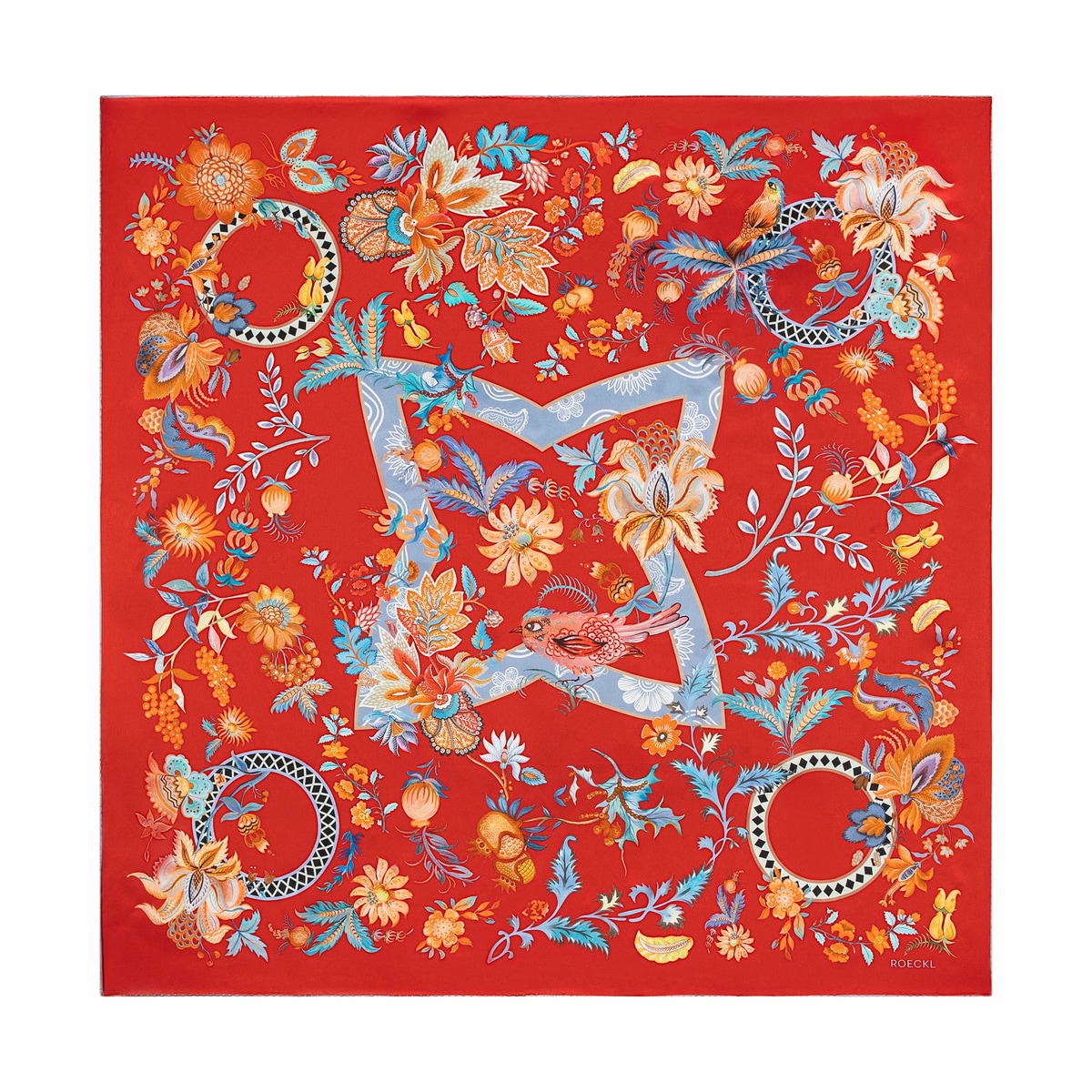 Winter Garden 100x100 - multi red