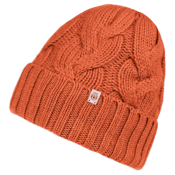Braided Cashmere Muetze - brick